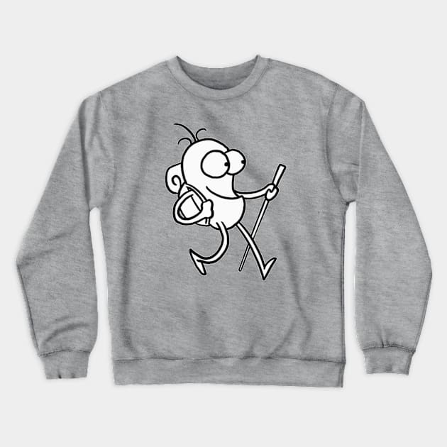 Itchy Feet Guy Crewneck Sweatshirt by itchyfeetcomic